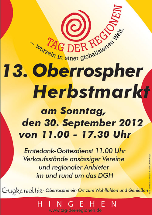 13. Oberrospher Herbstmarkt